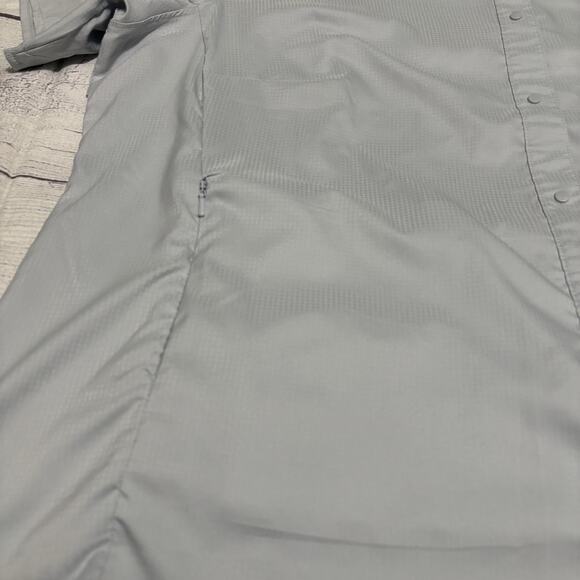 Columbia Womens Size 2X Tamiami II Short Sleeve Shirt Gray UPF 40 Omni Wick - Picture 3 of 16